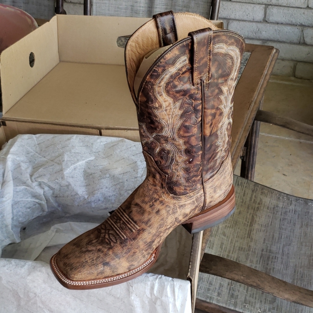 Stetson Distressed Cowboy boots NEW 10.5D